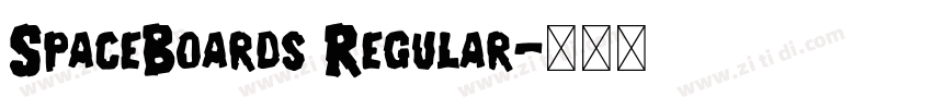 SpaceBoards Regular字体转换